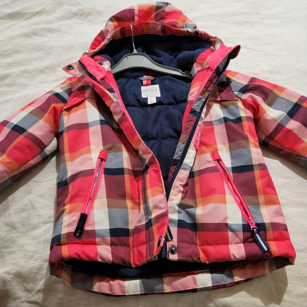 Cat & Jack Girls Plaid Jacket